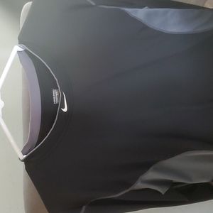 Nike Men's T-shirt,  X-Large, Black/Gray, Long Sleeve